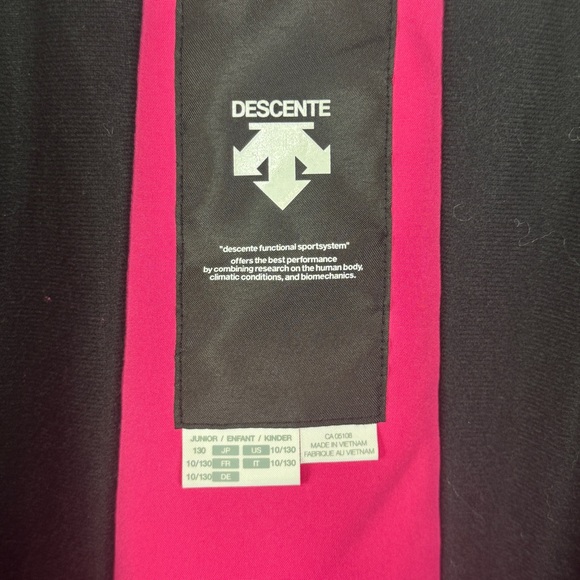 Descente Junior Girls' Size 10 Ski Snow Jacket Coat Outerwear - Picture 10 of 13